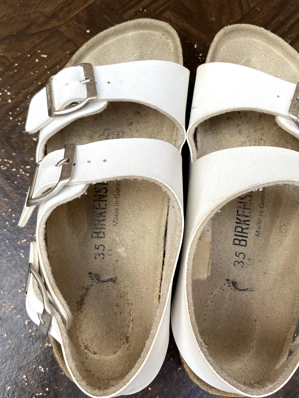 Birkenstock Milano White Kids Three-Strap Sandal In White 35/4 Pre-owned